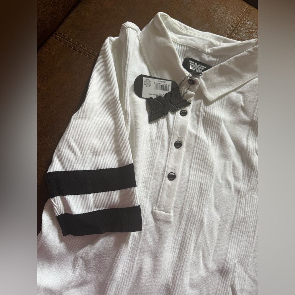 pxg elbow stripe polo